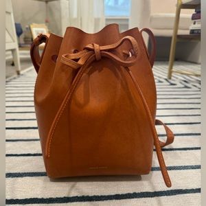 Mansur Gavriel Mini Bucket Bag Camello